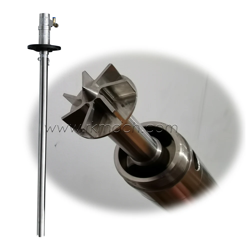 60L/min air driven Barrel pump for ferric oxide and chlorhydric acid