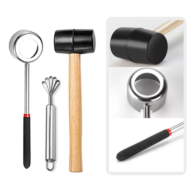 Tender Coconut Opener and Meat Remover Knife Set