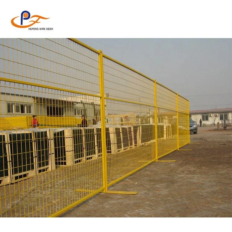 DDP High quality canada standard wire mesh construction site temporary fence panels