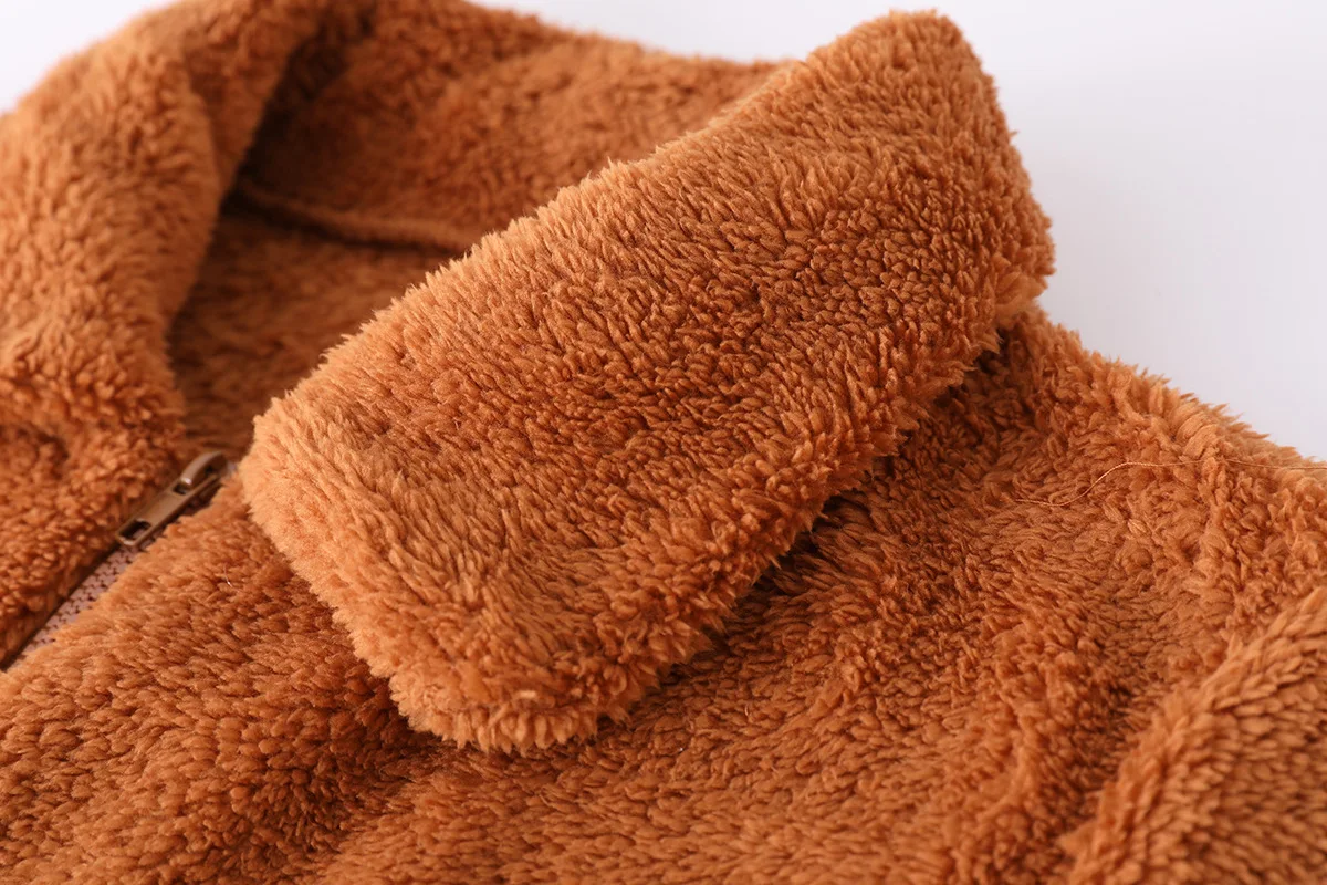 Fashion Ladies Autumn Winter Warm Oversized Pixie Teddy Bear Coat Faux Fur Shearling Shaggy Jacket Coats For Women