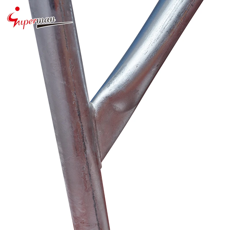 Aluminium Ladders platform Folding Stairs With Handrail petrochemical industry platform step