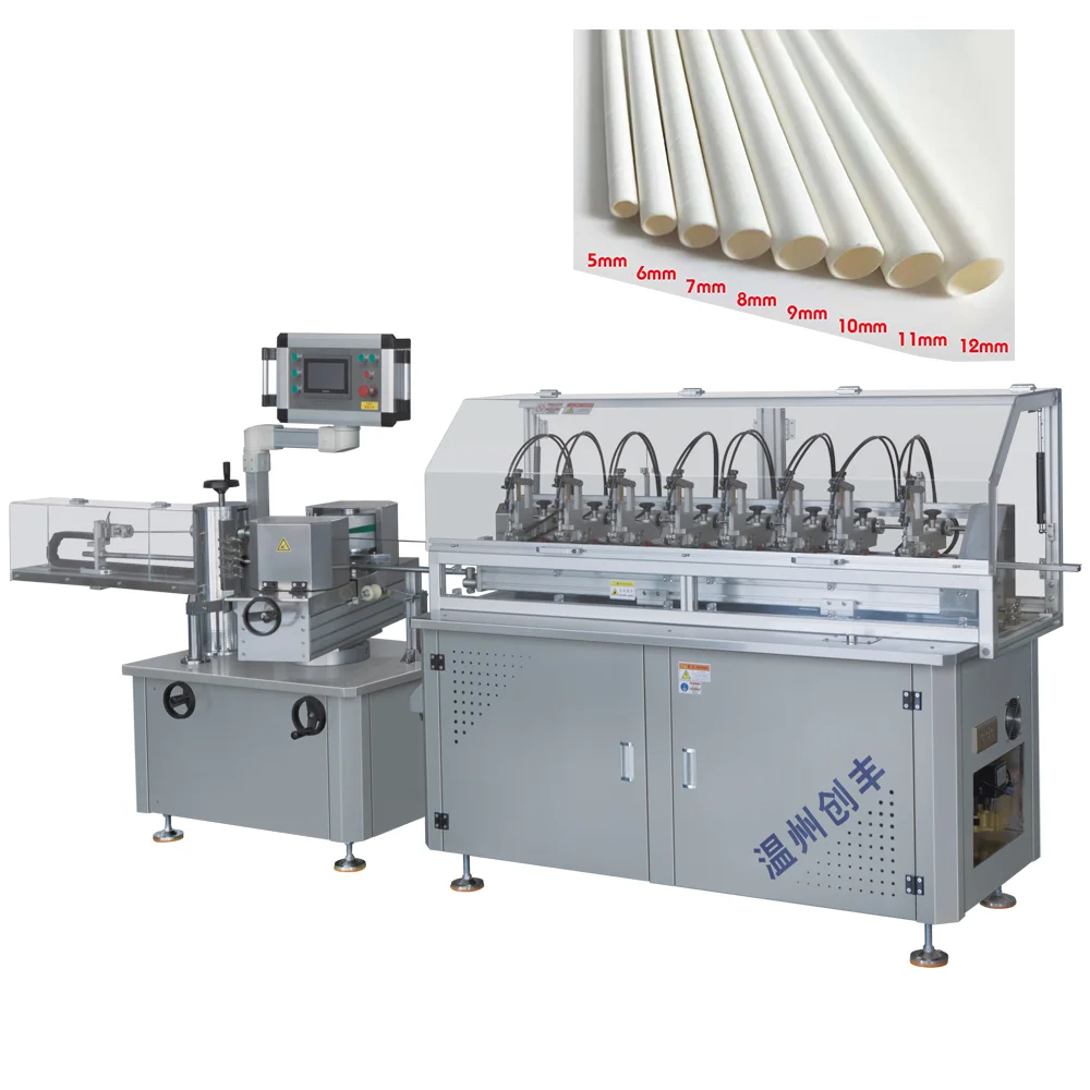 New Automatic high speed biodegradable multi-cutters paper drinking straw making machine degradable pipette machine