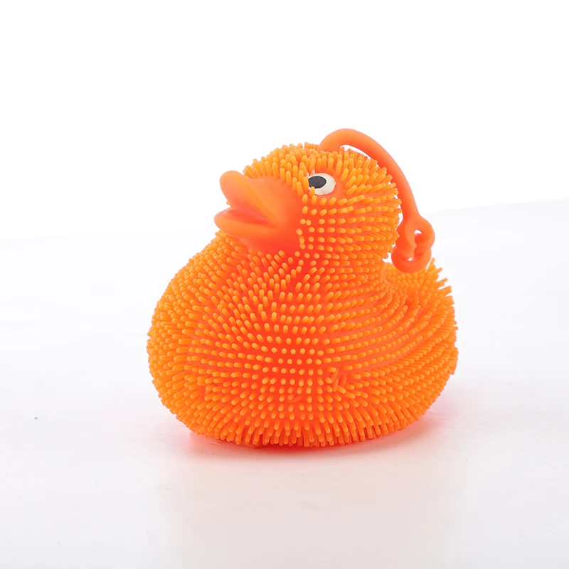 Manufacturer New Desig Flashing Hairy Duck Glowing Bouncy Ball