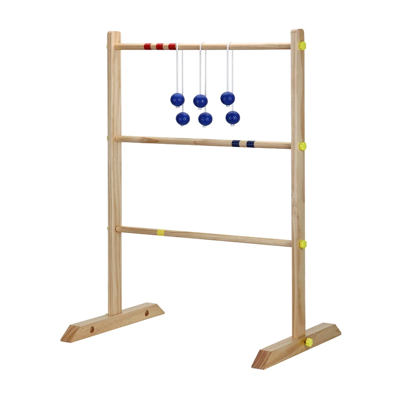 Outdoor  wholesale wooden  Ladder Golf Ball Toss Game  Family Backyard yard lawn Games for Teens Adults