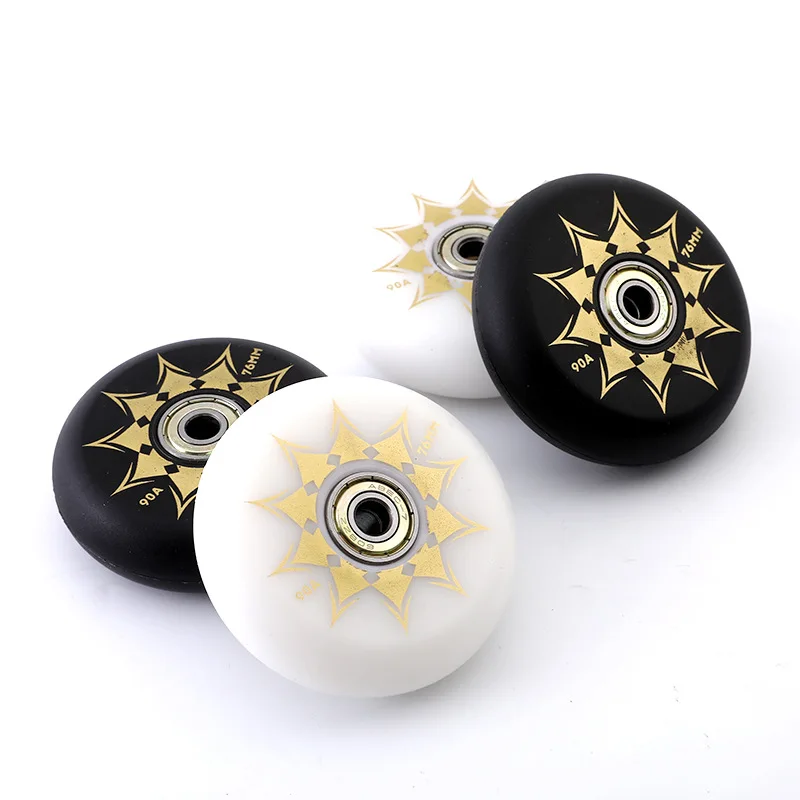 EACH Accessories Professional Inline Roller Skates 90A Hardness PU Rubber Wheels 80mm 72mm 76mm PP Chassis Skate Shoes