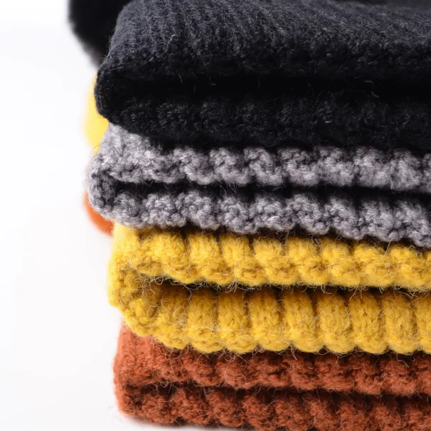 custom cute luxury warm wool knitted beanie blanks Winter cashmere bennie caps women 100% pure wool beanie hats