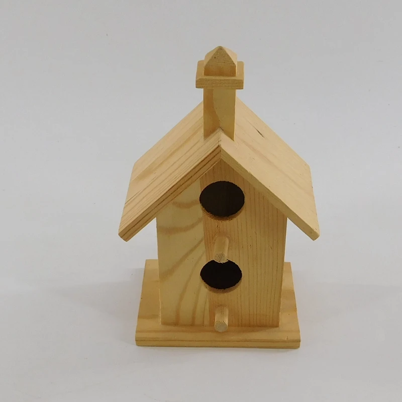 Customized Wholesale Indoor Decoration Bird Houses Decor Wooden Birdhouse