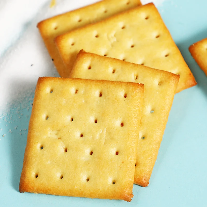 Low sugar low fat Chia Seed Seaweed Flavor Sea salt soda crackers biscuits