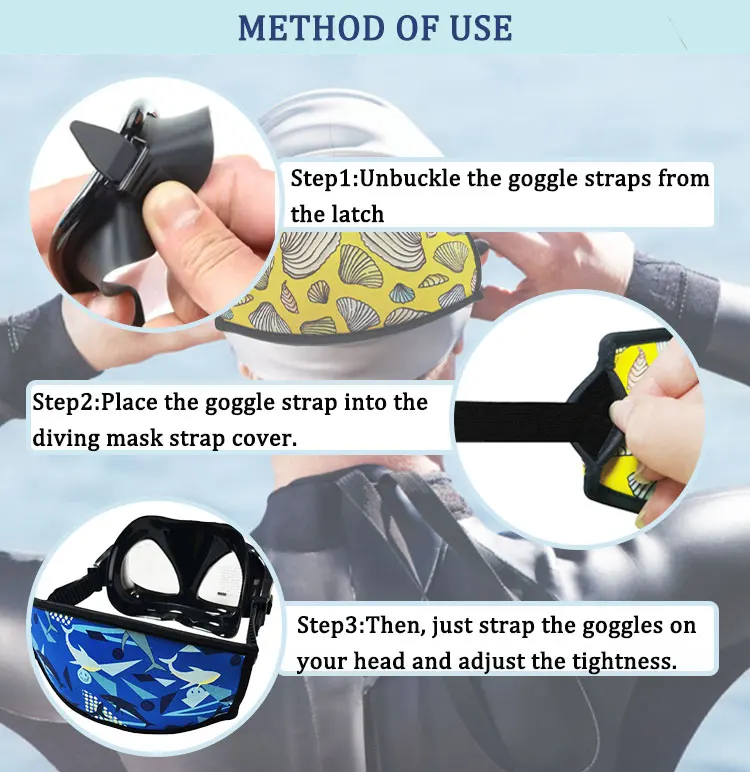 Divers Hair Protection New Diving Gear Accessories Diving Adjustable Mask Strap Cover