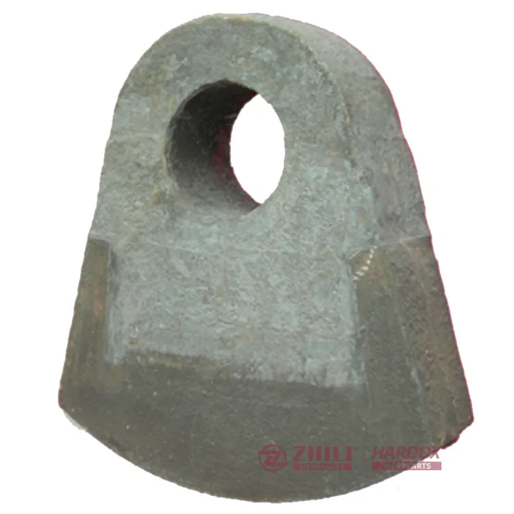 Cooperation With Hardox Long Service Life Alloy  Hammers Head For Crusher Hammer