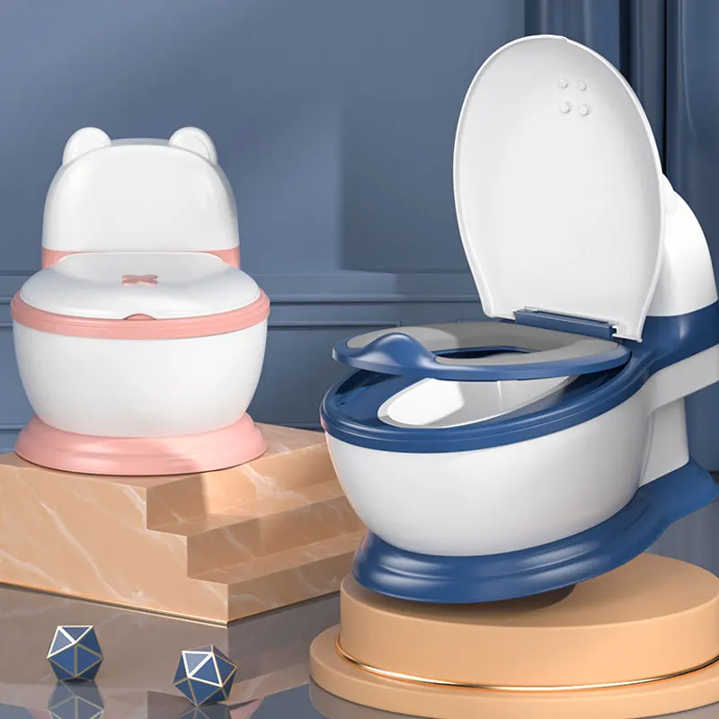 2024 new products baby training toilet seat plastic PP material portable baby potty chair splash guard seat trainer for kids