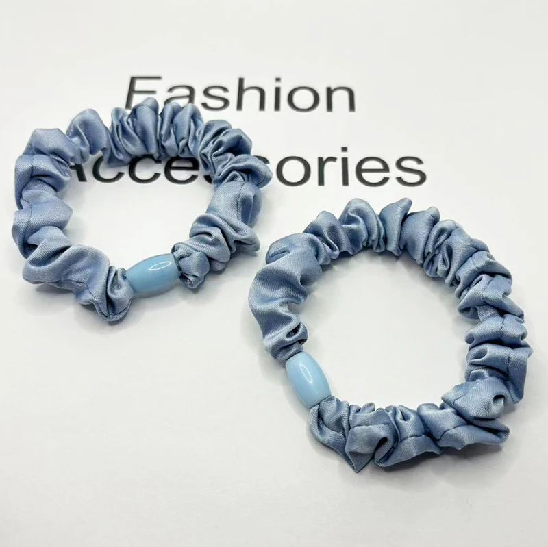 Manufacturer Fashion Hair Kids Accessories Custom Colorful Cute Elastic Bands Hair Tie Scrunchies  Accessories for Women