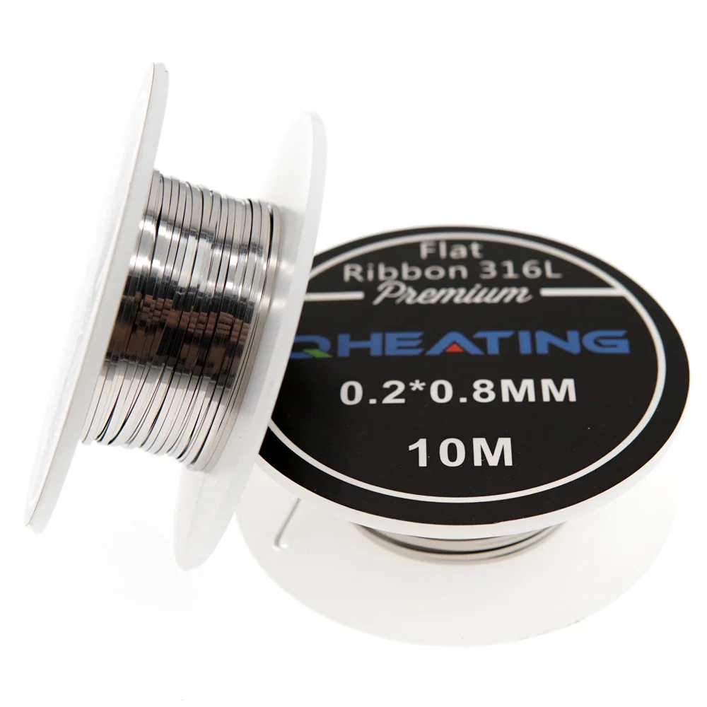 
Wholesale electronic cigarette Heating Wire 0.1*0.3/0.2*0.8 SS316L flat ribbon vape coil wire with low price 
