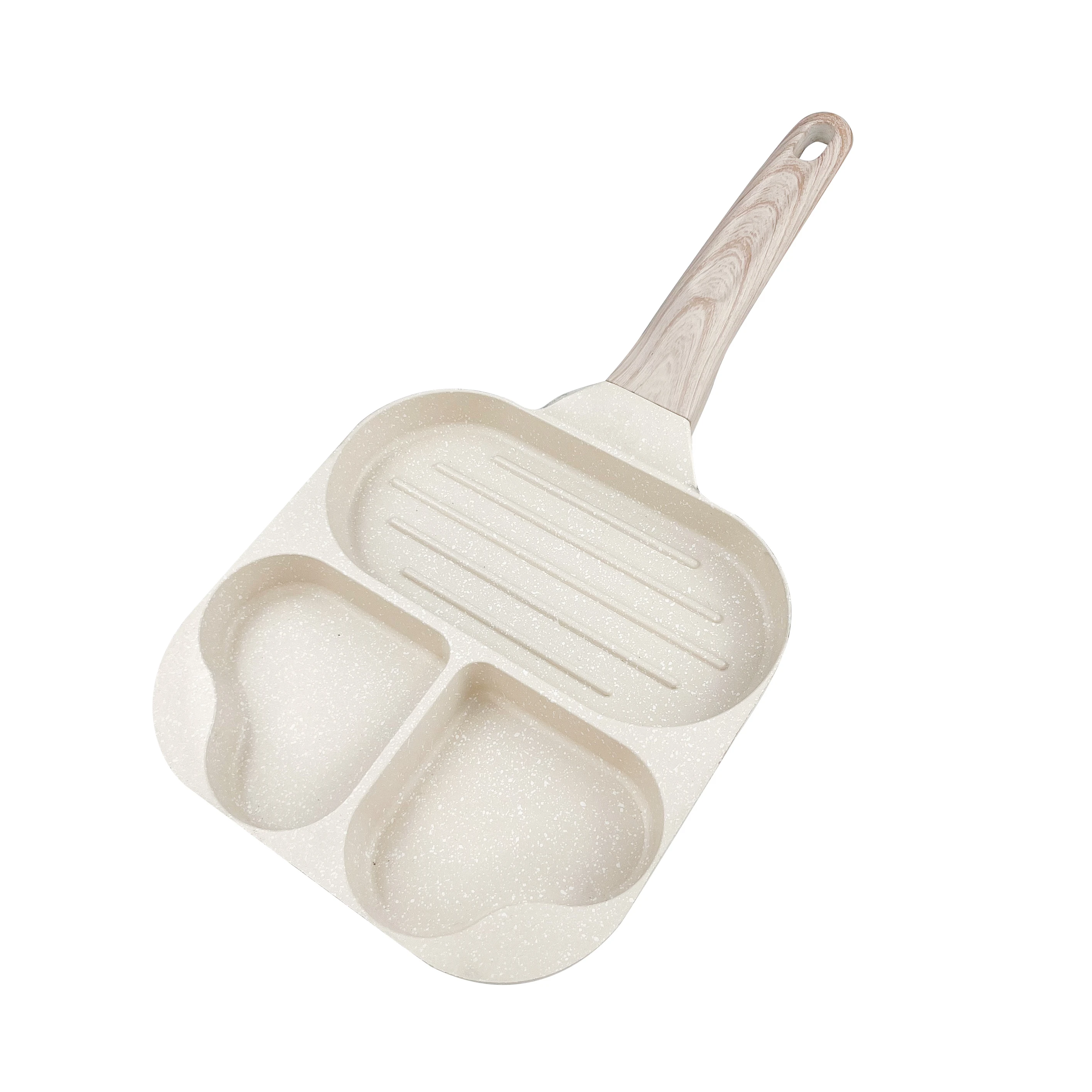 Die Cast non stick frying pan for breakfast Marble Coating fried egg beef Cooking Pans nonstick Kitchen Fry Pans