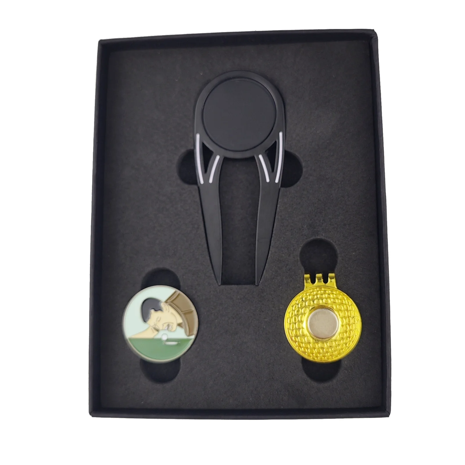 Custom Golf Divot Tool Hat Clip Poker Chip With Magnet Ball Marker Golf Ball Marker Custom Logo Blank Magnetic Golf Ball Marker