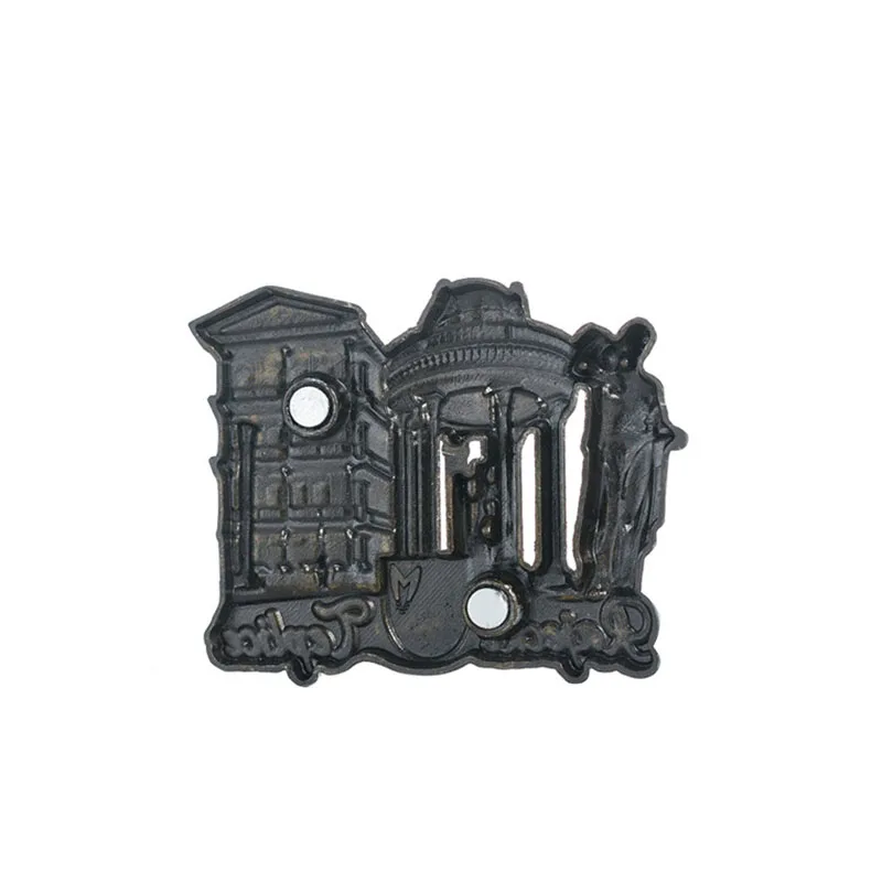 European and American tourism  refrigerator sticker metal commemorative gift  customized zinc alloy magnet refrigerator sticker