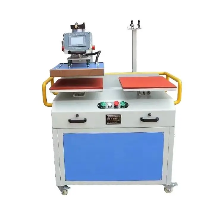 High-end Fully Automatic Head Moving Pneumatic PLC Program Textile Heat Press Machine for t-shirt jersey