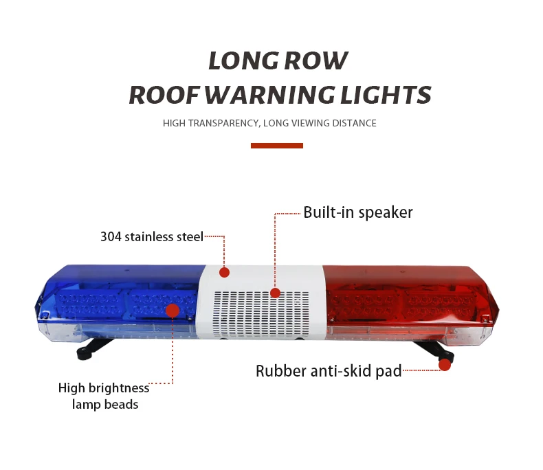 Car Truck Tow Roof Mount 12V 24V LED Warning Light Bar Strobe Emergency Flashing Beacon Lightbar