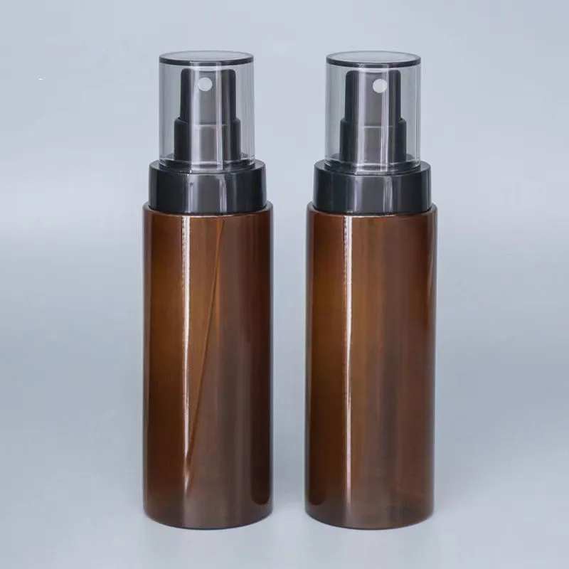 150ML amber empty plastic PET spray bottle alcohol spray bottle fine mist cosmetic water spray bottle