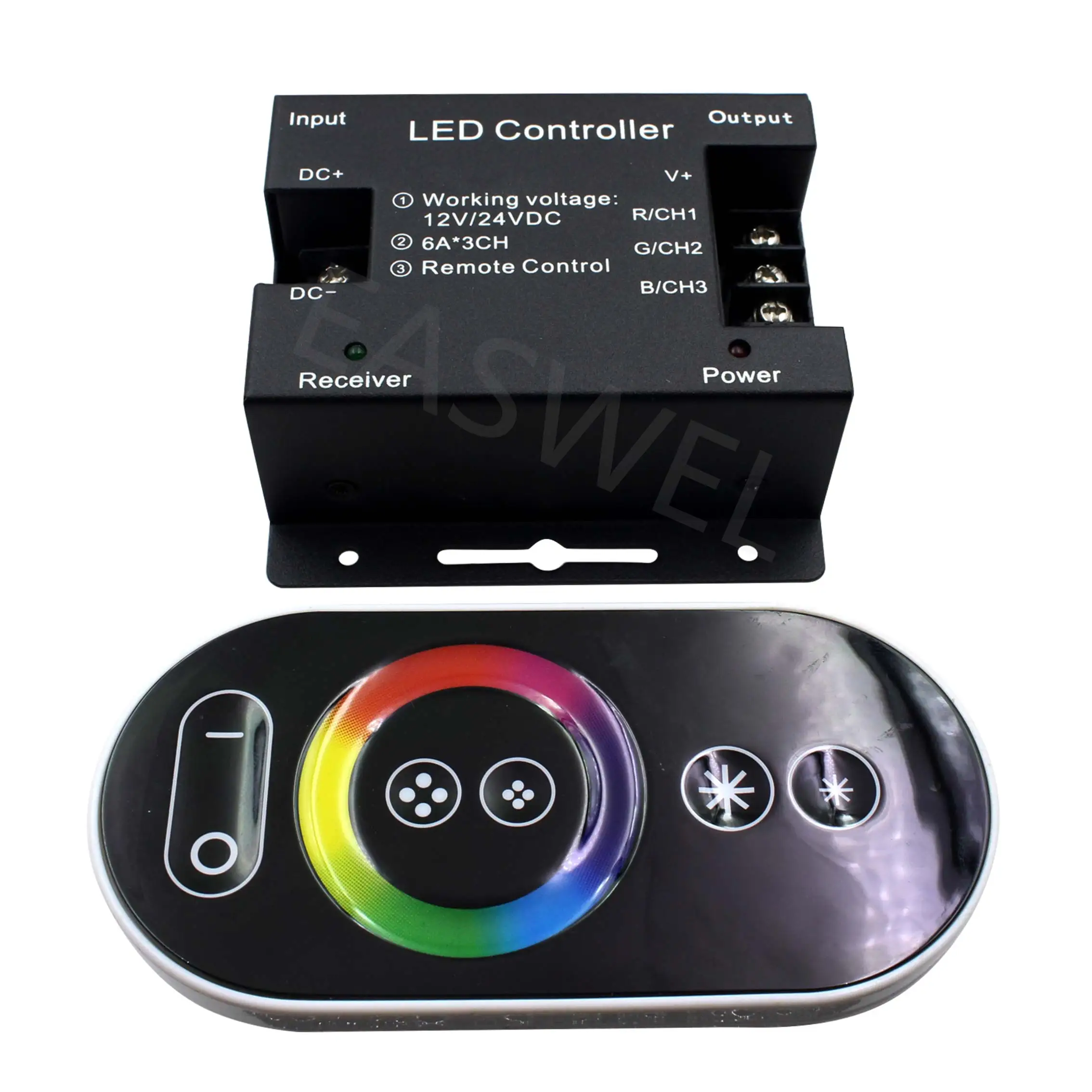 DC12V-24V 6A 18A RGB Светодиодные полосы света RF беспроводной сенсорный пульт дистанционного управления светодиодный диммер контроллер