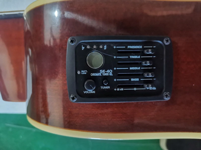 Double Neck 12+6 strings string Electric Acoustic Guitar with EQ