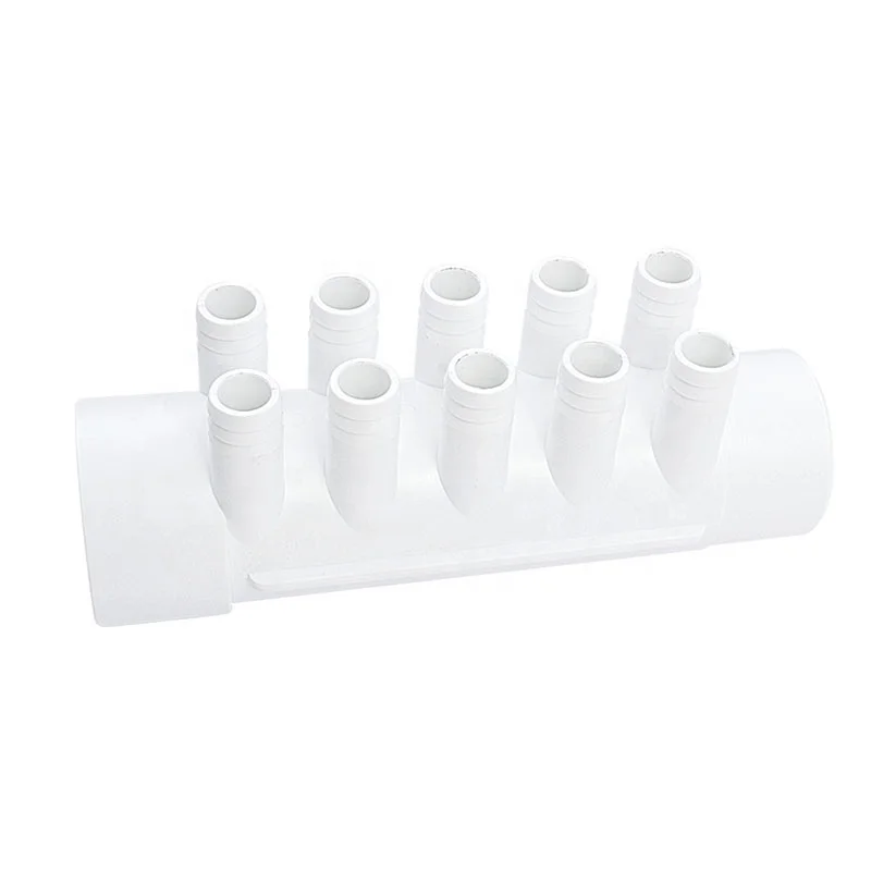Hot Tub Manifold Fittings Spa 6 Port Water Distribution PVC Manifold