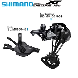 SHIMANO DEORE XT M8100 12v groupset mtb mountain bike 1x12-speed shifter SL- M8100-R rear derailleur RD-M8100-SGS Original