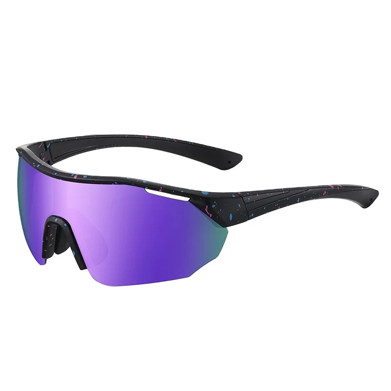 New European and American one-piece Colorful Sunglasses Sports Eyewear Cycling Sunglasses