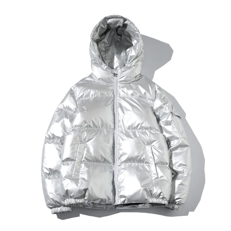 2024 Now Custom Logo Thick Duck Down Jackets Unisex Winter Zip Bubble Coat Waterproof Puffer Jacket Coat Men Clothing