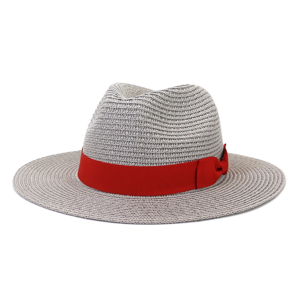 sombreros panama sun hat with bow Panama straw hats for women summer hats for men