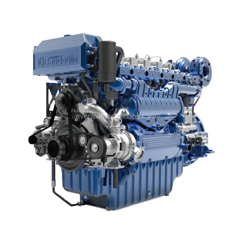 Baudouin 1800rpm 1400hp/1029kw 12M33C1400-18 Marine Diesel Motor