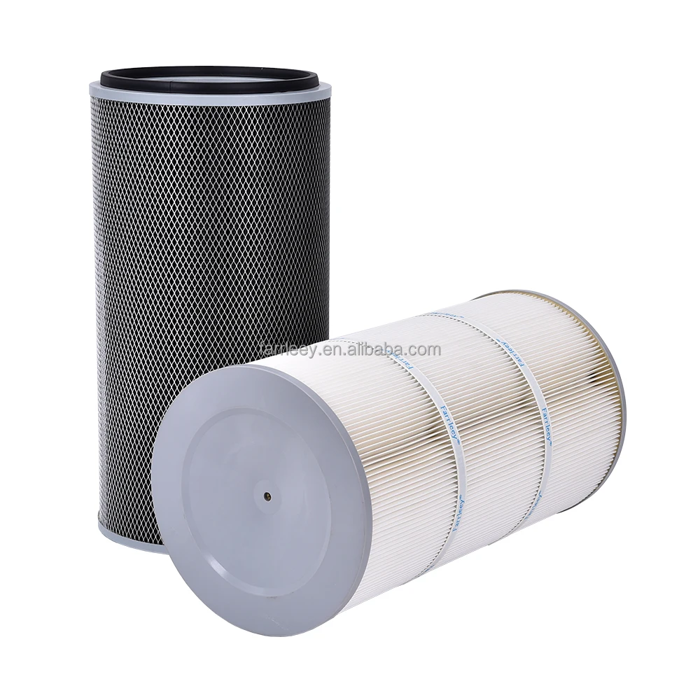 High quality Customized filter element polyester woven replacement air dust filter cartridge cramp type instead of filter bag