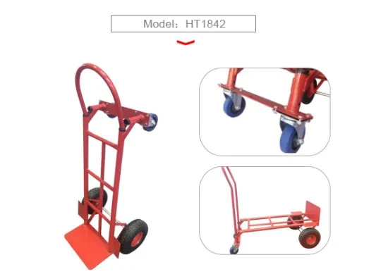 2 in multi function 1 200 kg loading with 3.50-4 pneumatic air wheel platform hand truck hand trolley dolly