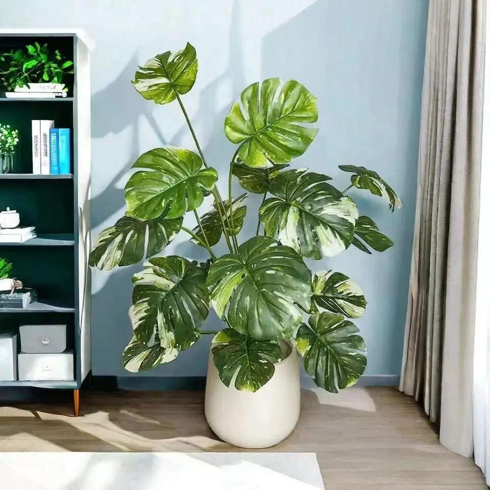 100cm monstera plants faxu tree plastic artificial bonsai for home decor