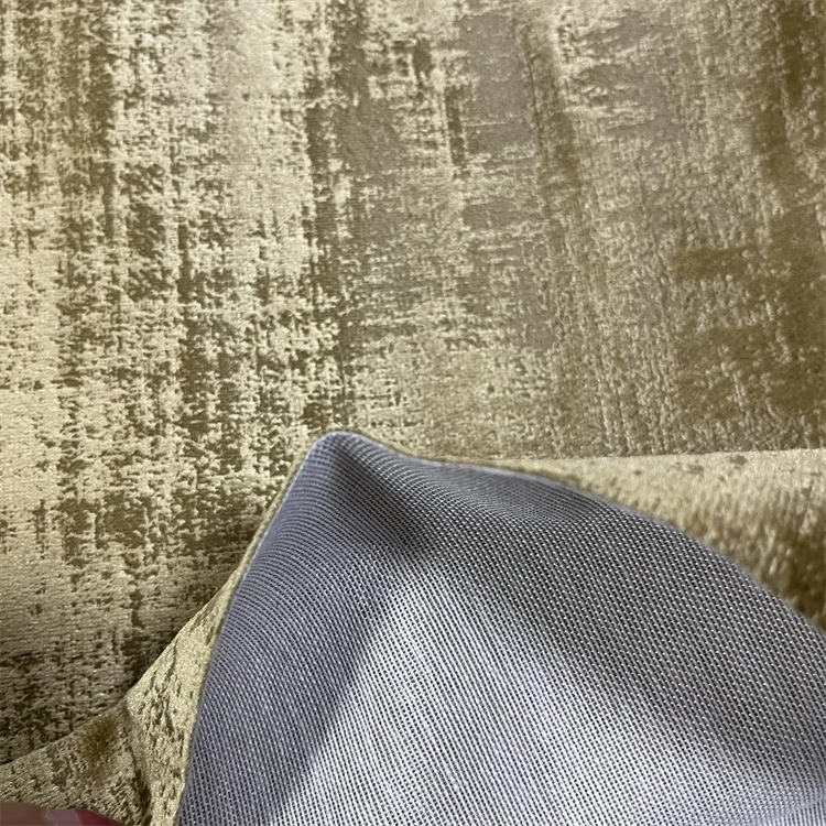 2024 Sofa fabric New design 100% polyester textile Italian velvet interior decoration fabric