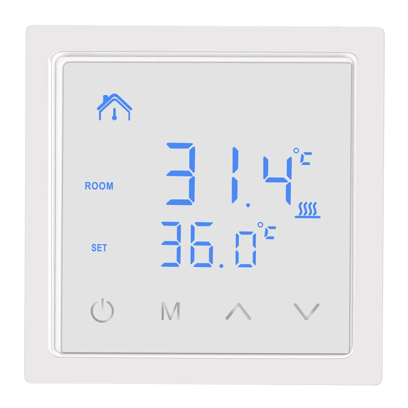 Smart Digital Touch Screen Electric Room Floor Heating Thermostat Temperature Controller With Child Lock Special