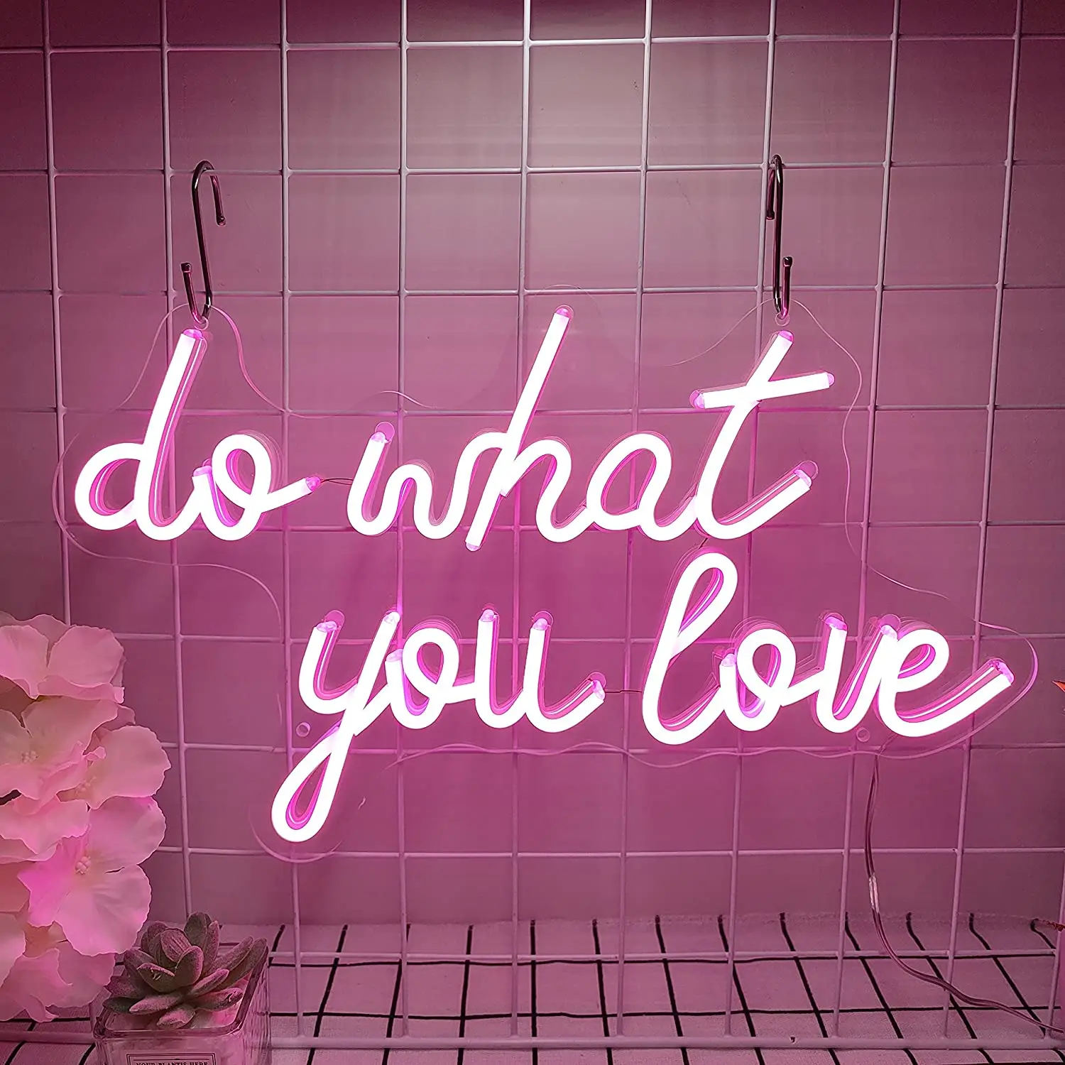 Amazon Hot High quality acrylic Drop shipping power supply words decoration flex lighting led light custom sign led neon