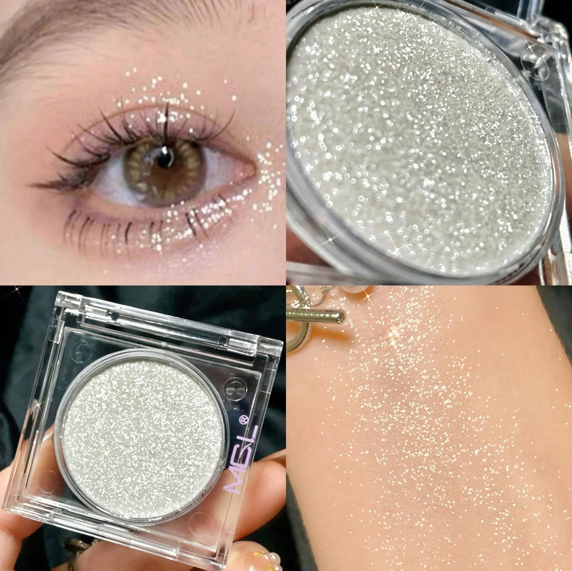 Wholesale Body Glitter Makeup Shimmer Eyeshadow Palette Hot Selling High Quality Single Glitter Eyeshadow