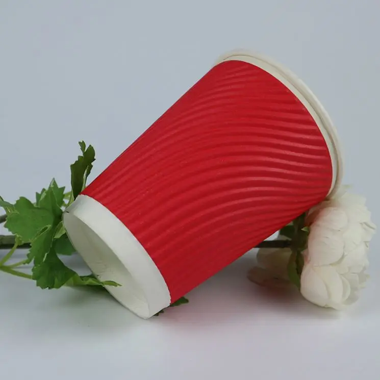
Special Design Ripple Wall Hot Drink Paper Cup 