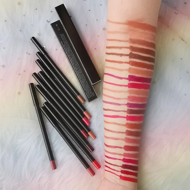 Dropshipping Factory Wholesale No Logo 23 Color Lip Liner private label Makeup Cosmetics Spot lip liner