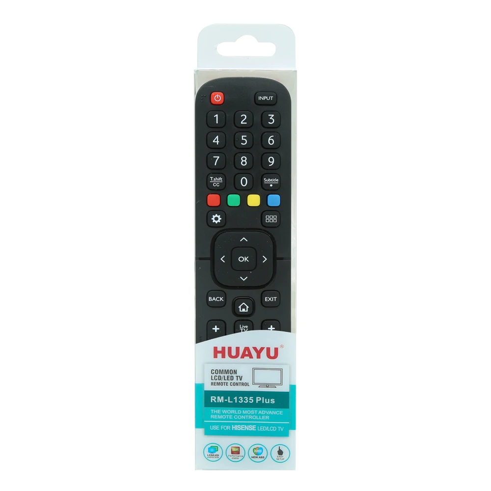 HUAYU wholesale tv remote control use for all hisense smart led lcd 43 49 inch tv remote control