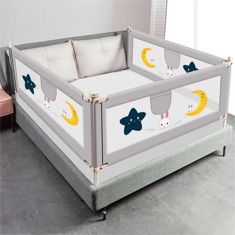 Luxury High Quality Breathable Kids Railing Protection Baby Safety Barrier Bed Rail