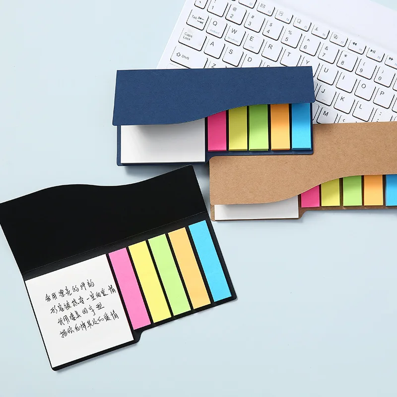 JX752 Promotional Cheap Bright Colors Sticky Notes Adhesive Multiple sizes Sticky Note Pads Set with Custom Logo