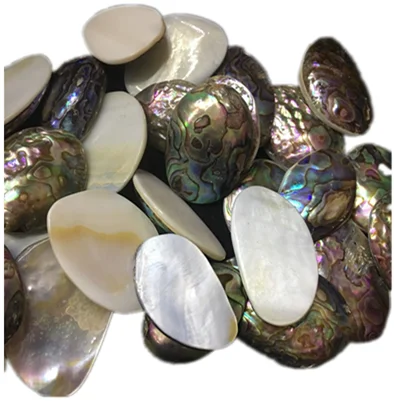 
Природный полированный раковина абалона, срок производства тиража: 30-40 мм с жемчужным кулоном или ожерелье, сделай сам, ювелирное изделие из камня 