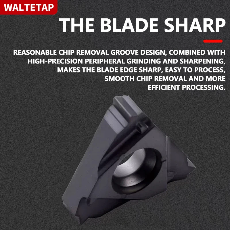 WALTETAP CNC Internal Thread Insert 11 16 22IR Lathe 60 ° Metric Universal Tooth inserts For Steel Stainless Steel