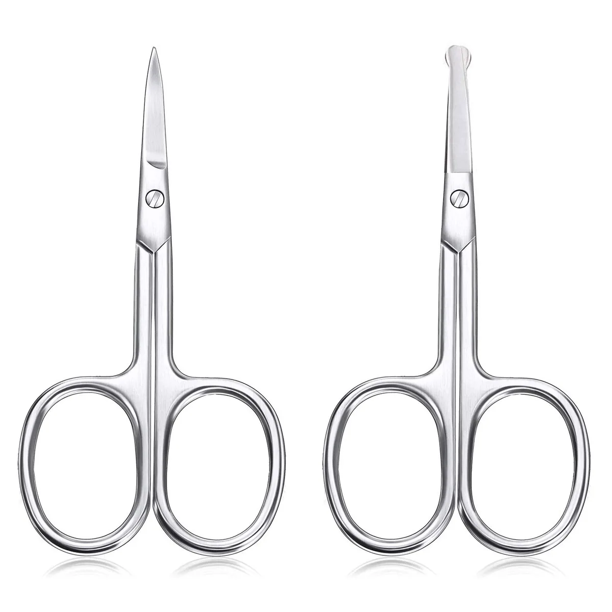 
Eyebrows Scissors Curved and Rounded Facial Hair Scissors for Men - Mustache, Nose Hair & Beard Trimming custom logo 