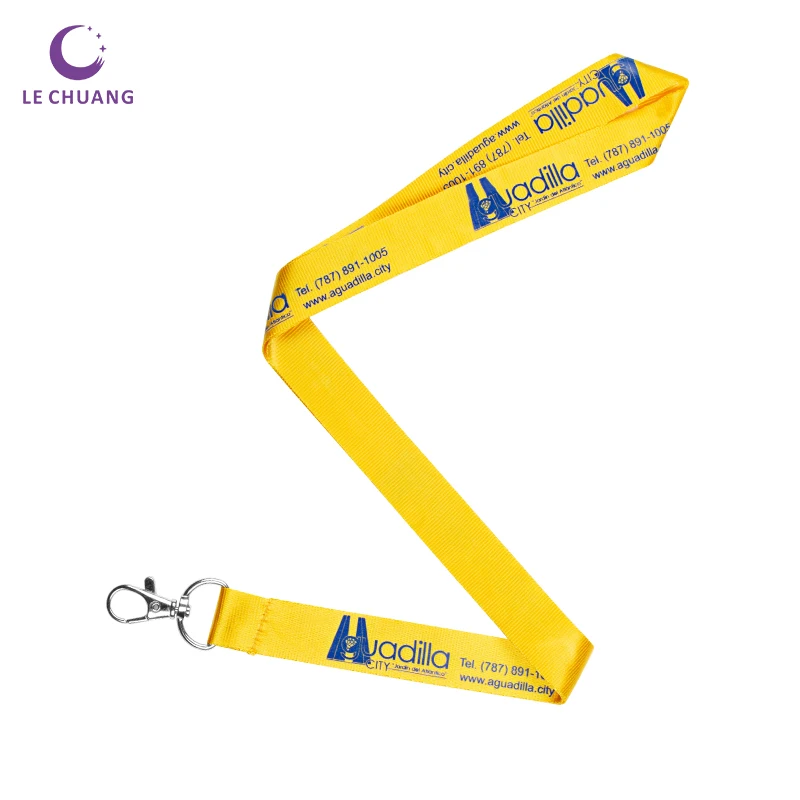 
wholesale high quality nylon imprint blank id card rope lanyard 