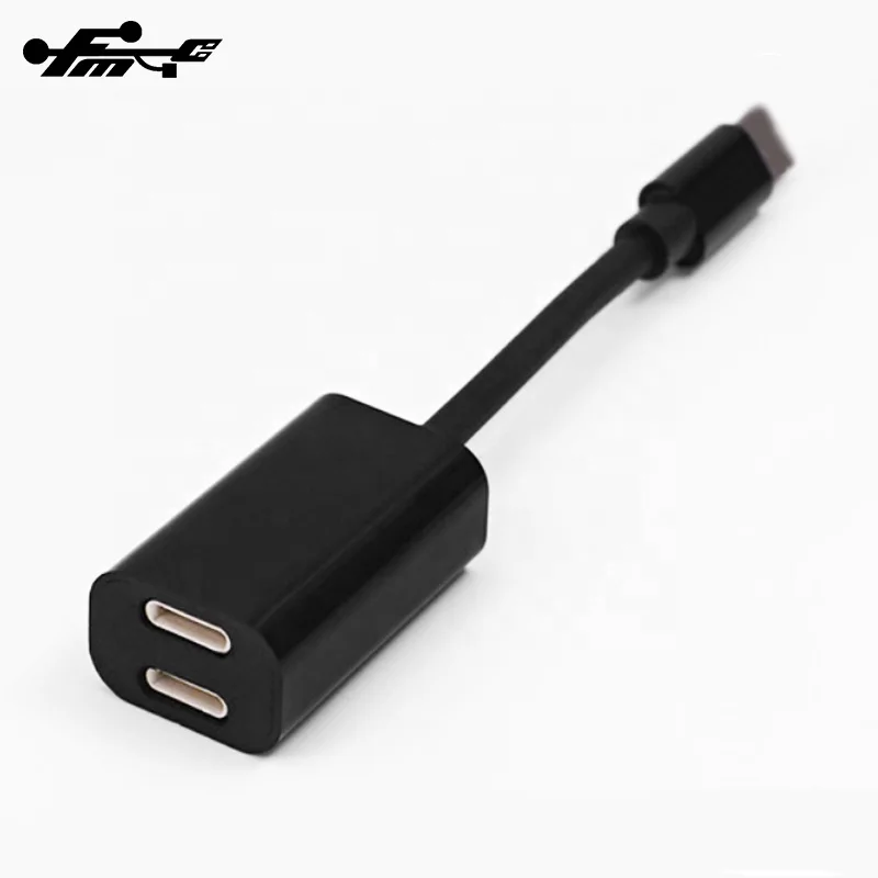 2 in 1 Dual Headphone Audio Charge Adapter For Iphone Audio Headphone Adapter