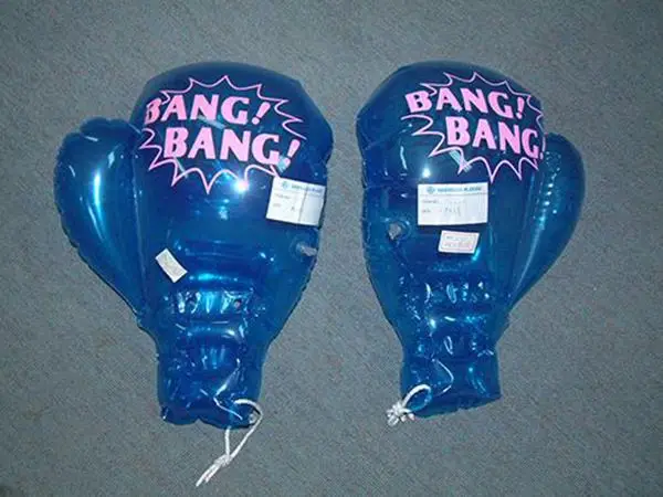 Пользовательские детские надувные игрушки, надувные боксерские перчатки