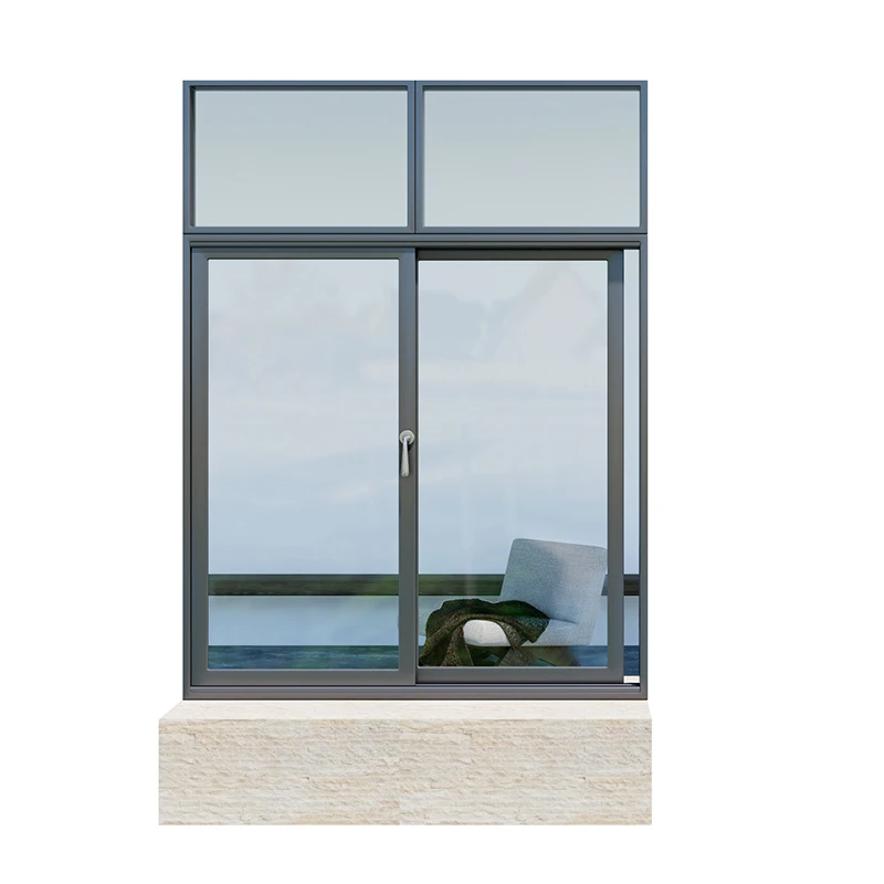 Hurricane impact Theraml Break American Style Double Hung Sash Aluminum Window Vertical Up Down Sliding Windows